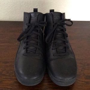 Gourmet NFN Quattro L Black Leather Hi-Tops Sz 12